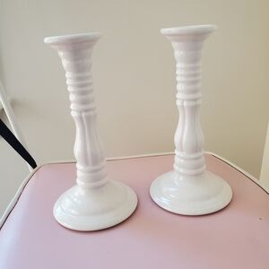 Villeroy & Boch White Ceramic Candle Holders